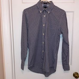 Tommy Hilfiger Checkered Trim Fit Button Down Shirt
